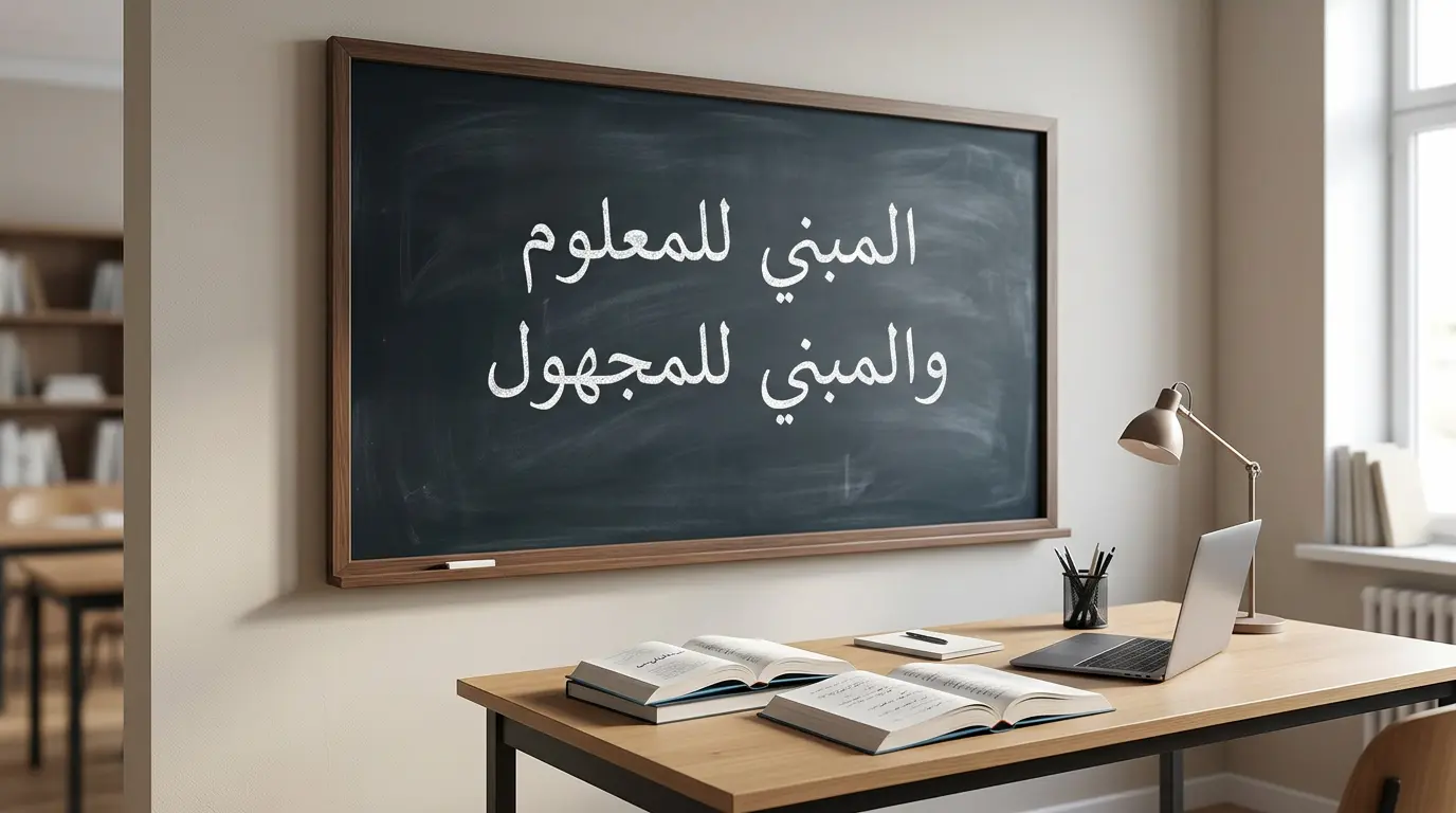 المبني للمعلوم والمجهول: شرح مبسط وأمثلة واضحة